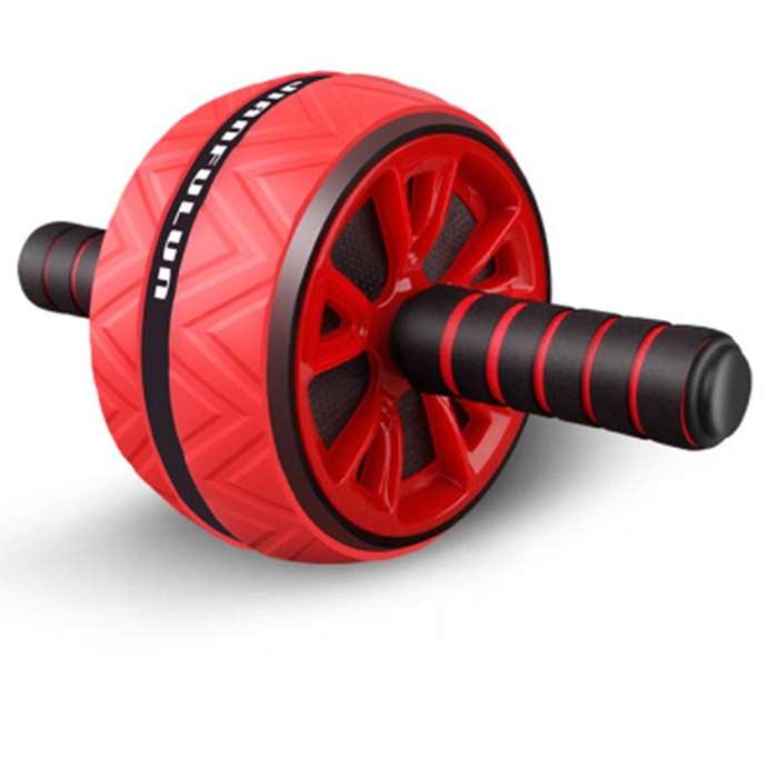 White - Wheel Power Abdominal Roller Super Mute For Belly/Waist/Arms/Legs Home Fitness Equipment Gym