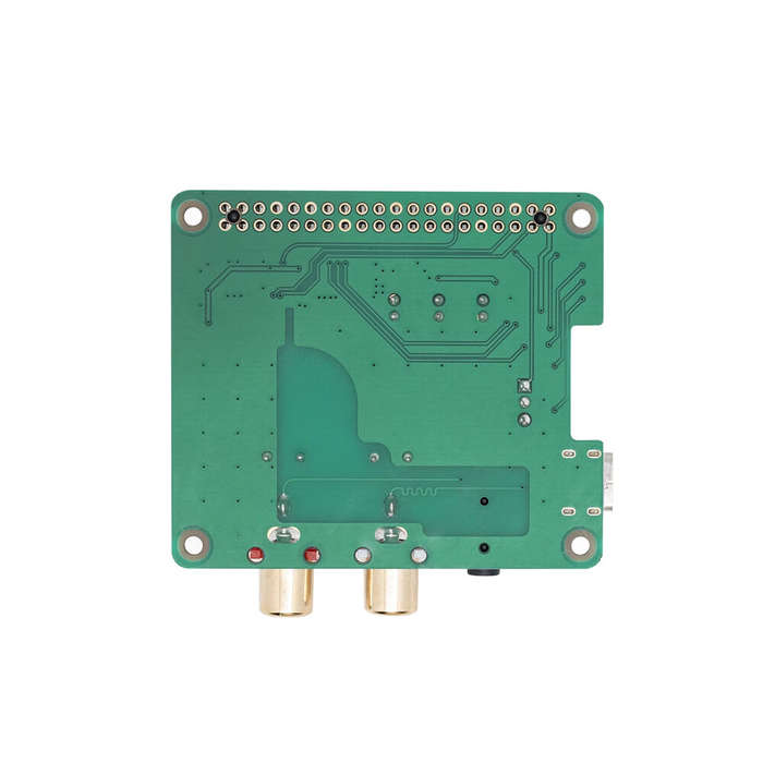 Green - Audio Card Expansion Board for Raspberry Pi PCM5122 Audio 3.5 RCA Gold Plated Power Noise Re
