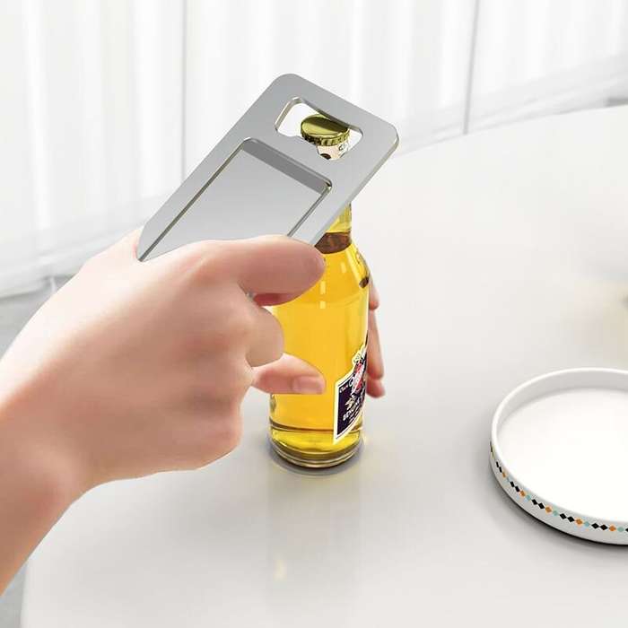 Silver - SJZJ033 Aluminum Alloy Portable Card Phone Stand 300g Bearing Foldable Adjustable Angle Bot
