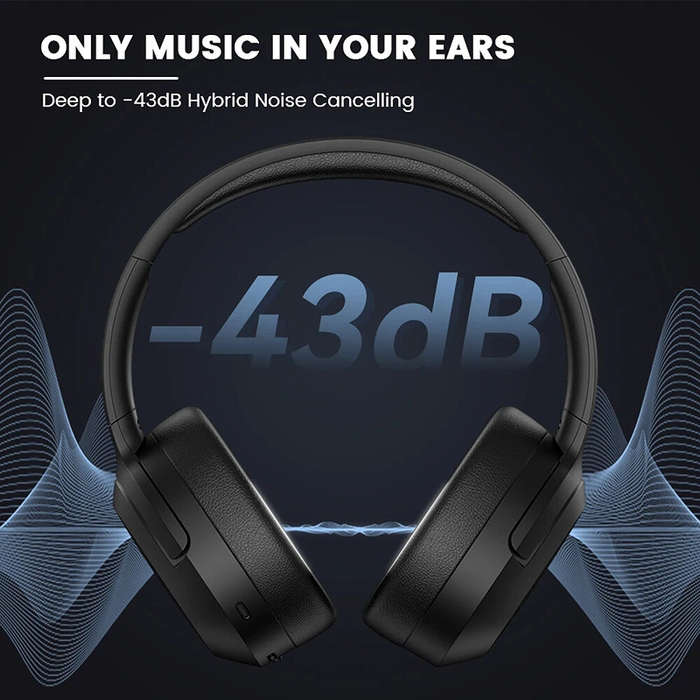Edifier W820NB Plus ANC Headset bluetooth Headphone Active Noise Cancelling Dual Hi-Res Audio LADC C