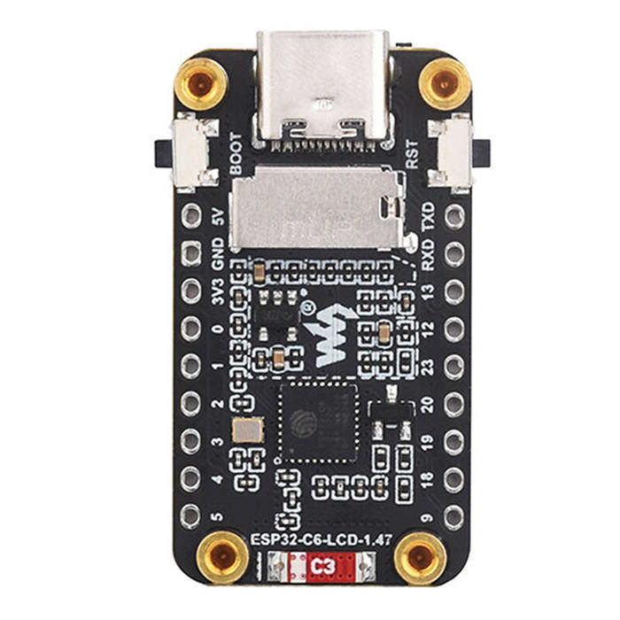 Black - ESP32-C6 1.47inch LCD Display Development Board with 170320 262K Color 160MHz Supports WiFi6