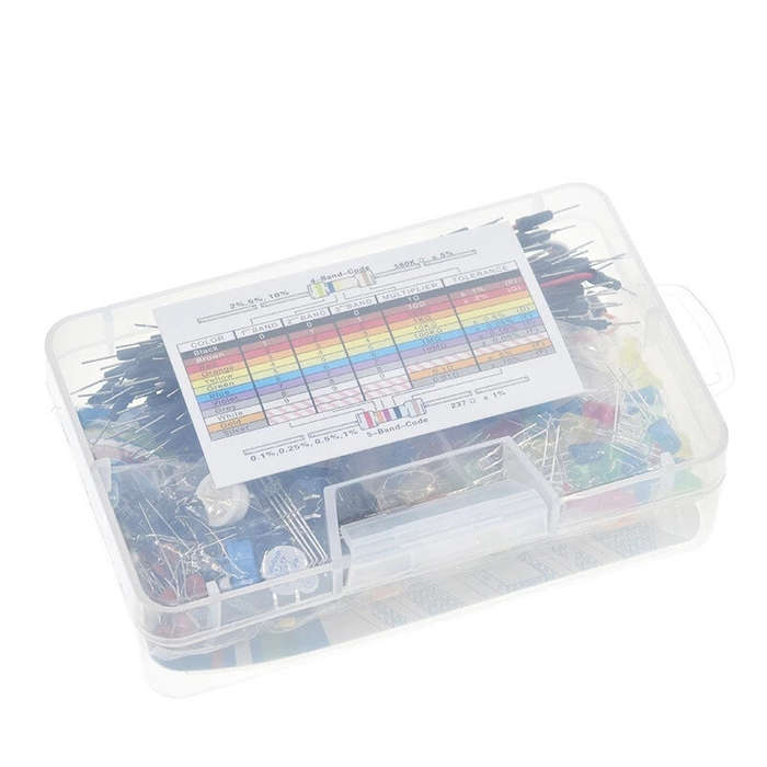 DIY Kit - 400 Hole Breadboard Electronic Components Set For Arduino Resistor LED Capacitor Jumper Wi