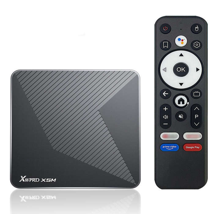 UK Plug - X88 PRO X5M 2+16G Android 14.0 TV Box UHD 3D 8K Amlogic S905X5M Quad-Core Media Player Sup