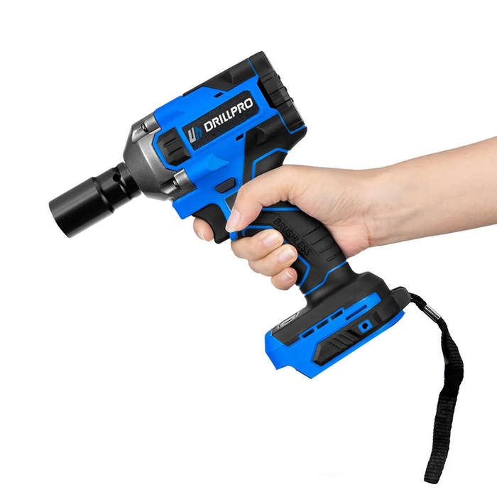 Drillpro 1000N.m High-Torque Brushless Electric Cordless Wrench Adjustable 3 Gears with LED Work Lig