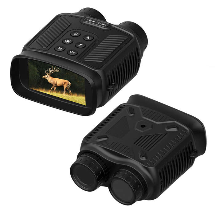 Black - IPRee DT59 4K Night Vision Binoculars 40MP 8X Digital Zoom HD Camera Video 5000mAh Rechargea