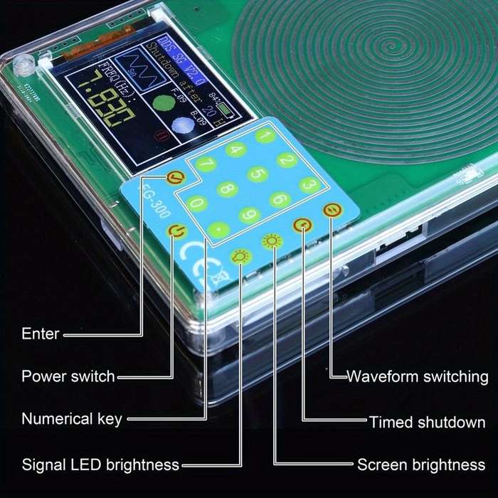 Rechargable Type - FG-300 High Accuracy Portable Signal Generator with USB Power Support 200kHz Freq