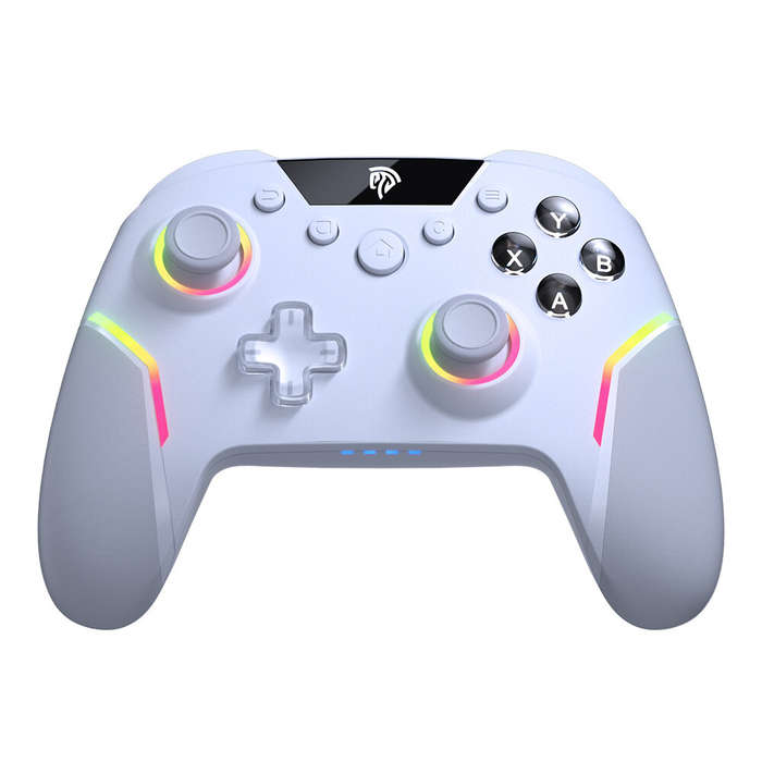 White - EasySMX ESM-X20 Wireless Gaming Controller Dual Hall Trigger 3-Mode Detachable Hall Joystick