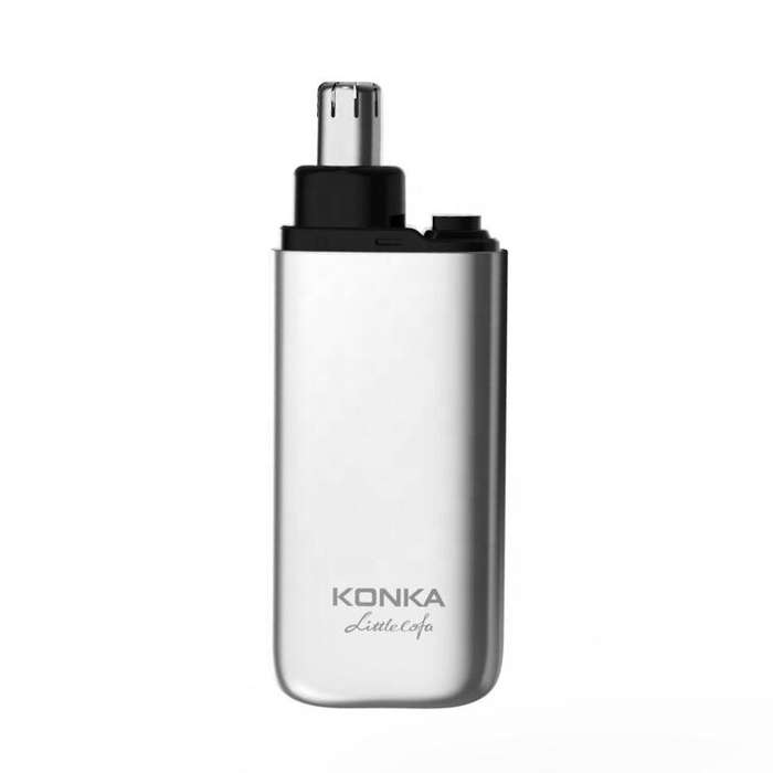 Silver - KONKA KBMQ-2502-L Electric Nose Hair Trimmer Achieve Shaver Facial Nose Hair Scissors Men W