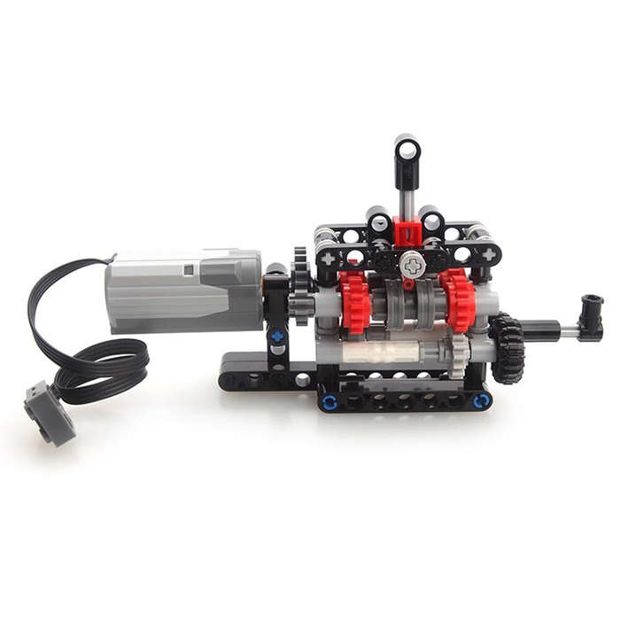 MOC-103739 Building Blocks with Motor Compatible with Manual Gearbox 4-Speed Shifting Structure Fun