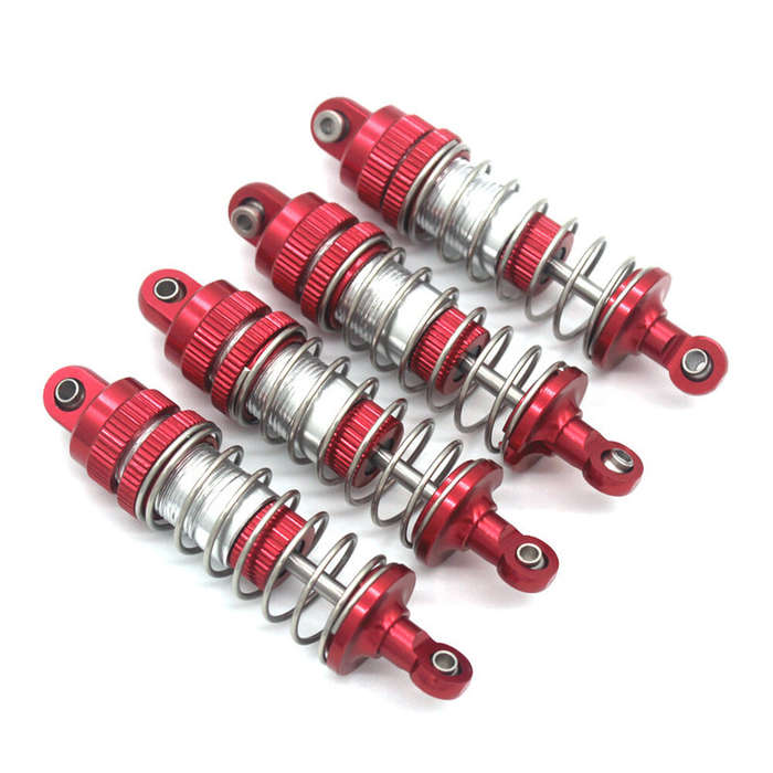 Purple - 4PCS Upgraded Metal Parts Oil Filled Shock Asborbers Damper for MNRC MN128 MN86s G500 1/12