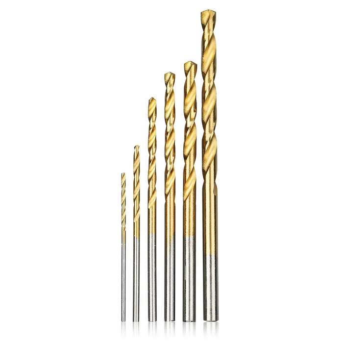 60PCS 1/1.5/2/2.5/3/3.5mm High Speed Steel Twist Drill Bit Professional Titanium Coated Drill Bit To