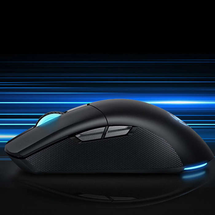 Pink - HECATEG4MPRO RGB Wireless Mouse Tri-mode Flash Speed PAW3395 Bluetooth 2.4G Type-C Macro 26K