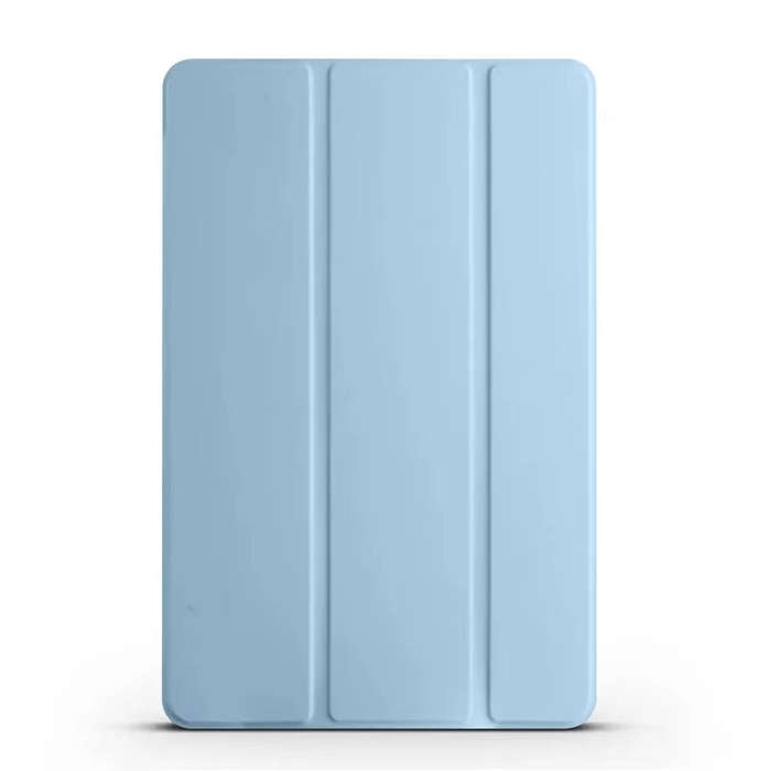 Black - Tri-fold Silicone Protection Tablet Case Shockproof Megnetic Soft Back Cover with Wake-up Fu