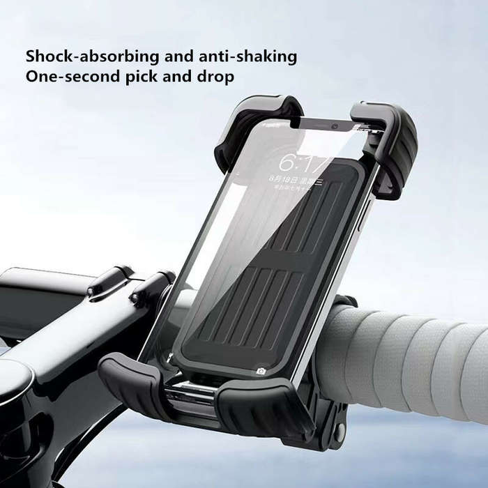Type A - XANES YYS-443 Phone Holder 4.7"-6.8" Adjustable Phone Clip Stand Shockproof Portable Bike H