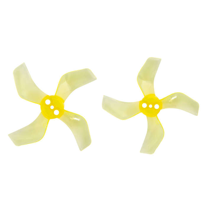 Clear Red - 4 Pairs Gemfan 1636 1.6x3.6x4 40mm 1.5mm Hole 4-blade Propeller for 1103 1105 RC Drone F