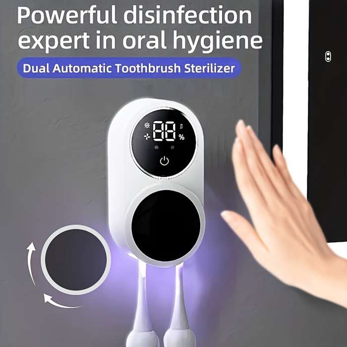 Intelligent Sensor Toothbrush Sanitizer Case UV Smart Toothbrush Sterilizer Toothbrush Holder With I
