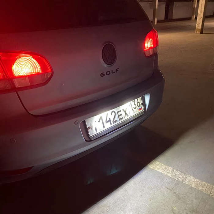 2PCS 12V LED License Plate Lights White Light 1K8943021 3D0943021A 3C5943021 1J6943021B for Volkswag