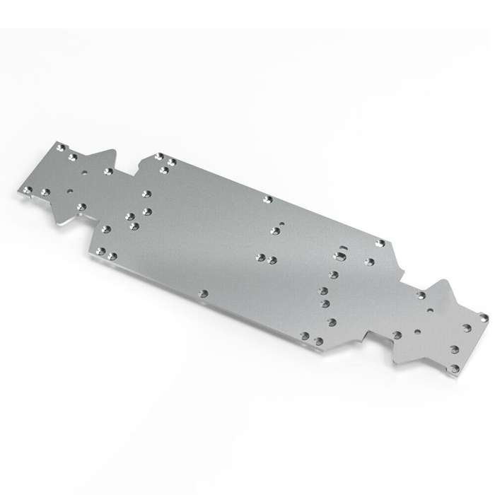 Grey - ZD Racing MT16 1/16 RC Car Parts Chassis Bottom Plate Aluminum Alloy Vehicles Models Spare Ac