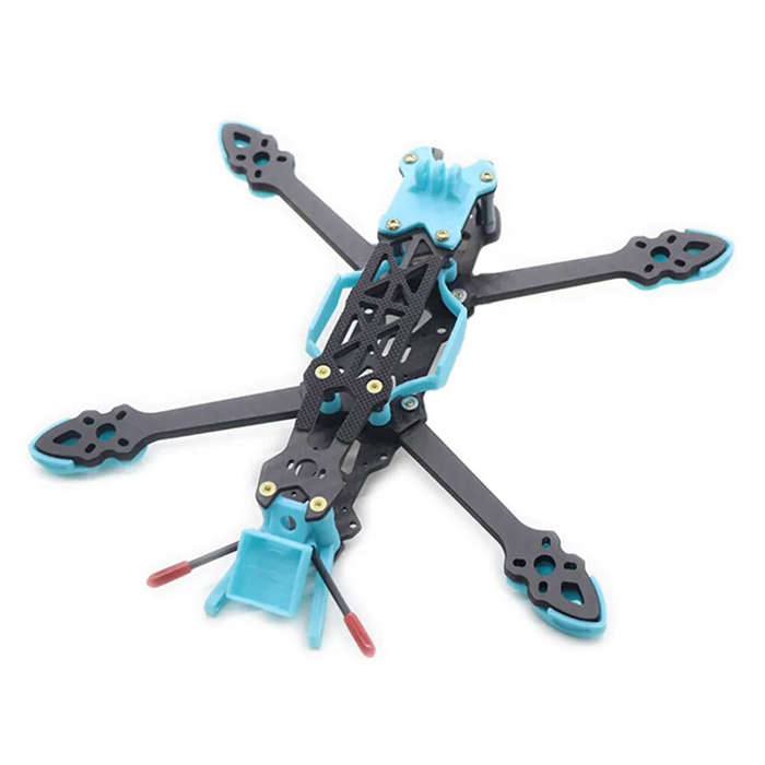 Blue - HSKRC MAK4 7 Inch 295mm Carbon Fiber Frame Kit 5mm Arm Thickness for DIY Long Range RC FPV Ra