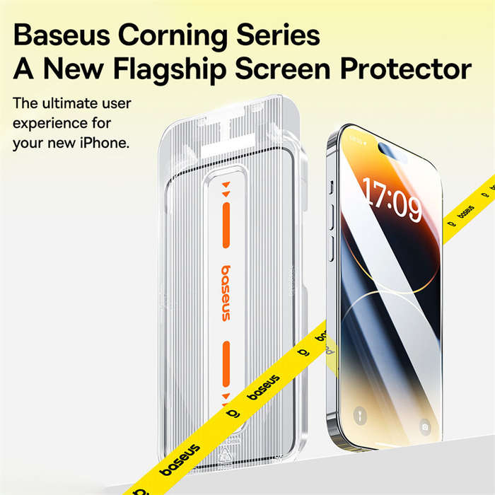 iPhone 15 - Baseus Corning Series Full-Coverage HD Tempered Glass Screen Protector for iPhone 15 15P