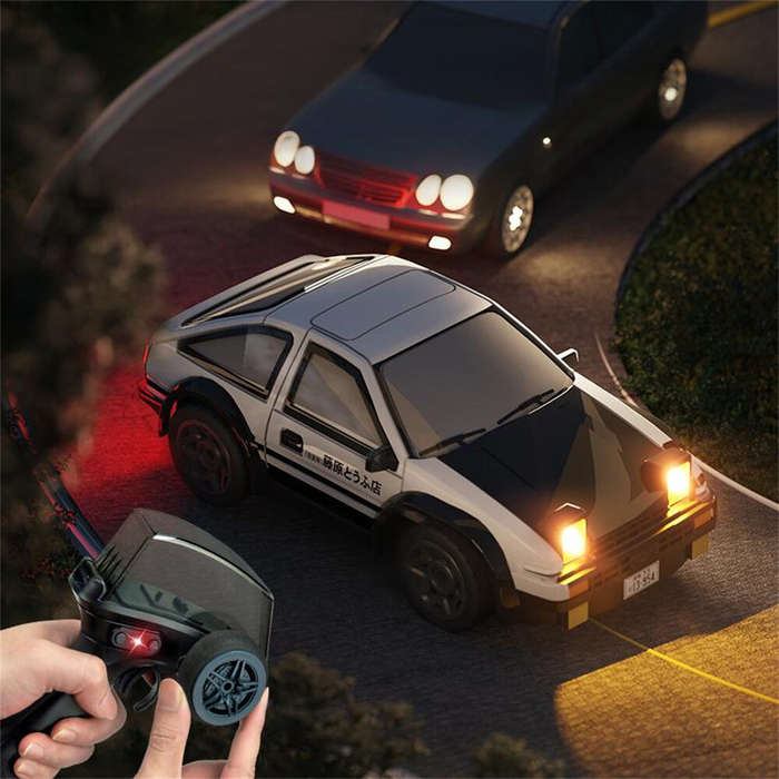 White - SMRC K14 RTR 1/64 2.4G 4WD Drift RC Car Mini Race LED Light Radio Control High-Speed Motor F