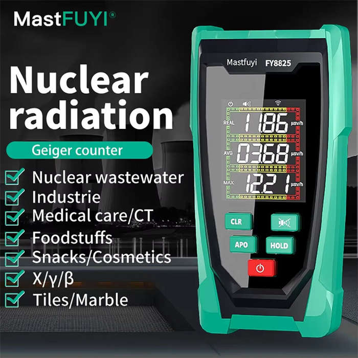1 PC - MASTFUYI FY8825 Geiger Counter Nuclear Radiation Detector X// Ray Radioactivity Tester LCD Di