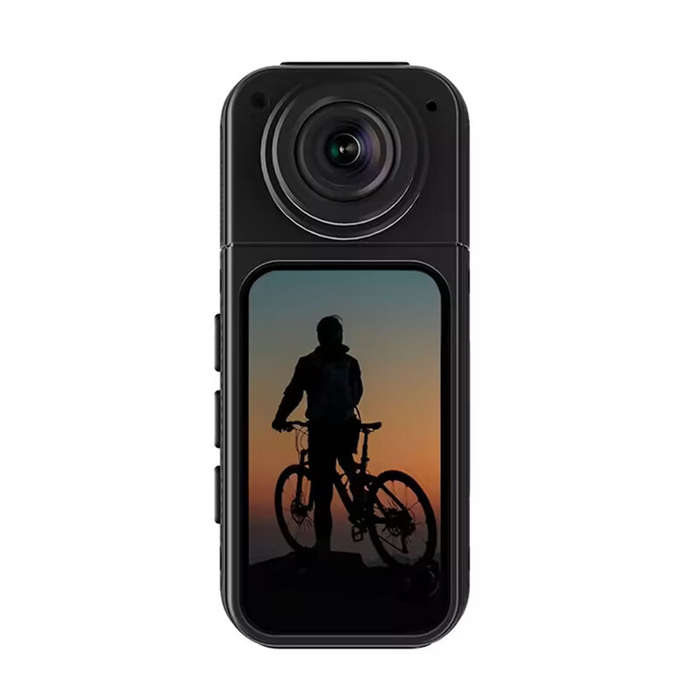 Black - 2.7K Body Camera 180 Twist Lens Camera Action Camera Thumb Camera Sports Camera Mini WIFI Sp