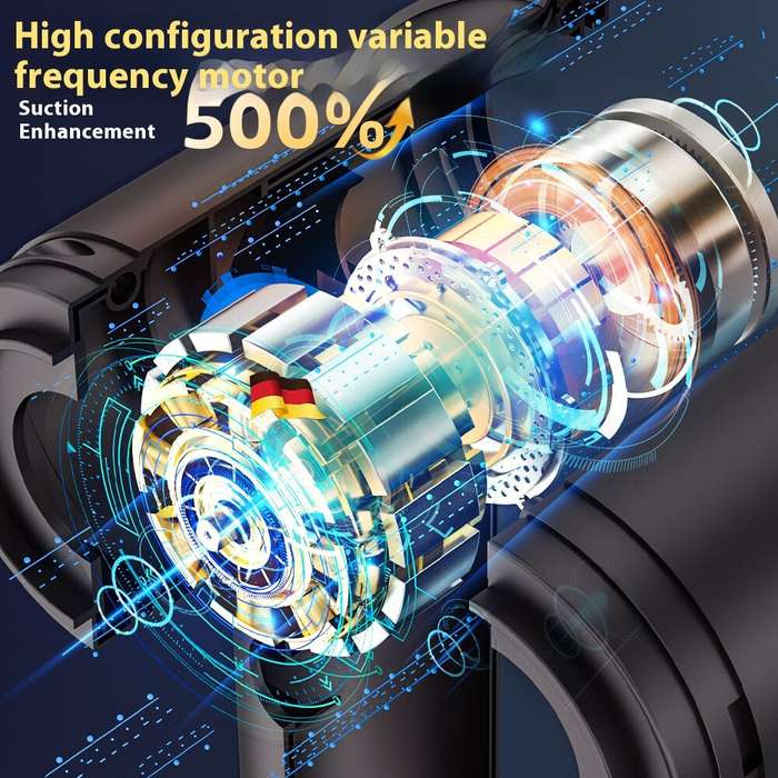 #A - SZUK Cordless Vacuum Cleaner Small Handheld Cleaning Tool Super Suction Household High Power Du