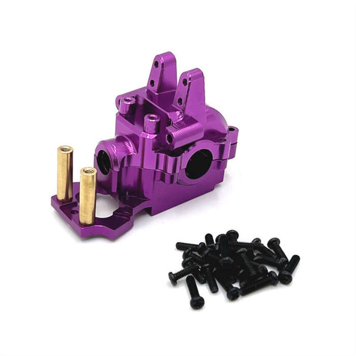 Red - Upgraded Metal Spare Parts Front Gearbox Set Accessories for MJX 1/14 14301 14302 14303 14209