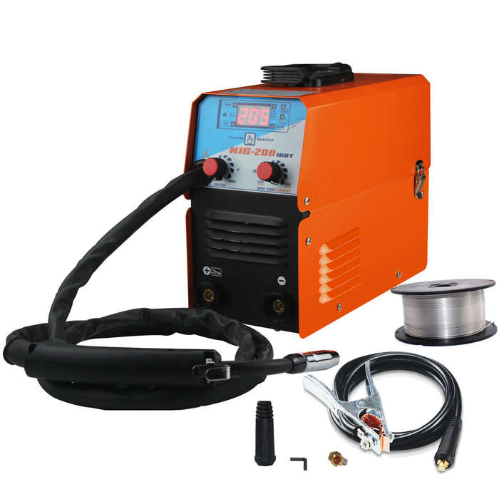 Mini MIG-200 AC220V IGBT MIG Welder MMA TIG 1 Phase Gasless Mini Welding Machine With Wire Welding E