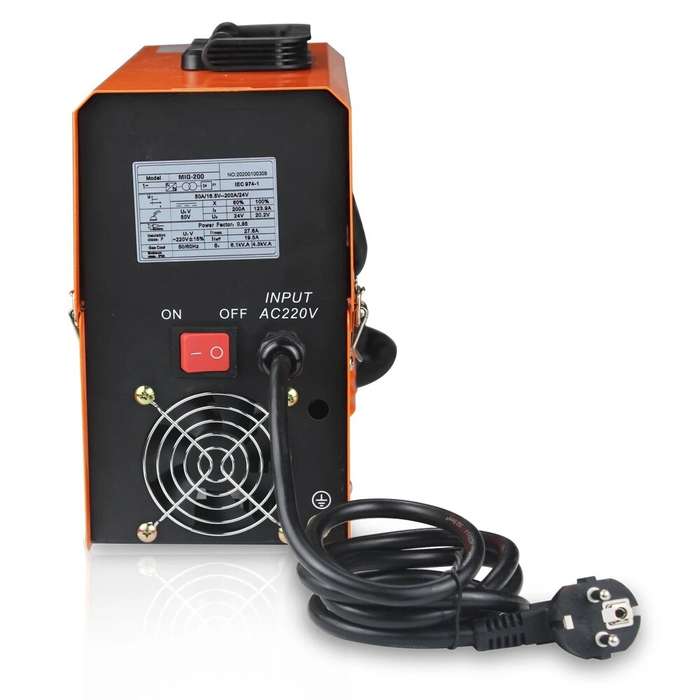 Mini MIG-200 AC220V IGBT MIG Welder MMA TIG 1 Phase Gasless Mini Welding Machine With Wire Welding E