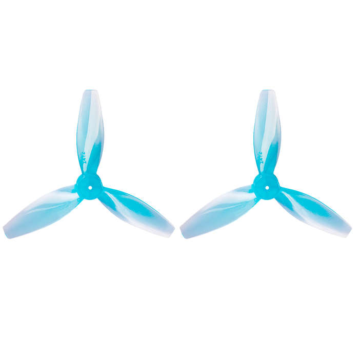 Clear grey - 4 Pairs GEMFAN 2412 2.4 Inch 3-blade PC Propeller for RC FPV Racing Drone