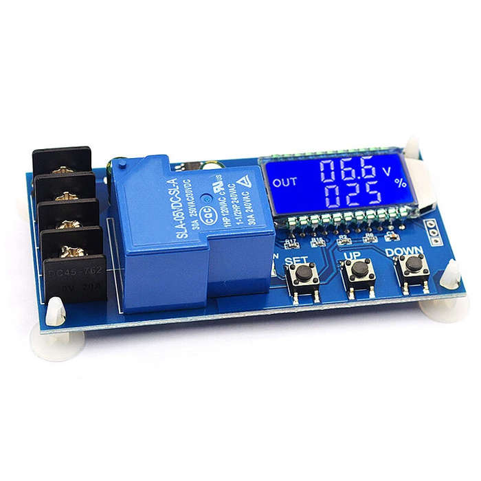 Blue - XY-L30A NC Battery Charging Control Module Digital 6-60V Voltage Regulator with LCD Display O