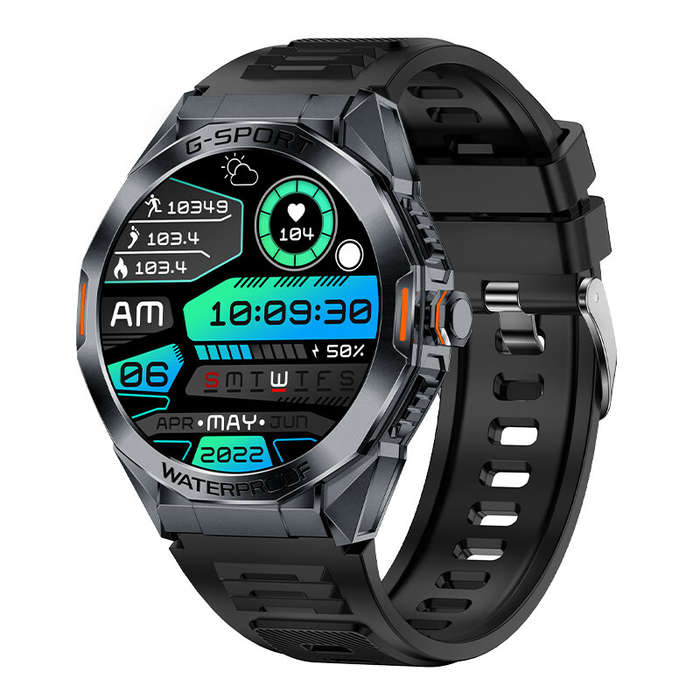 Grey - H89 1.46inch HD Screen bluetooth Call Heart Rate Blood Pressure Blood Oxygen Monitor Sleep Mo