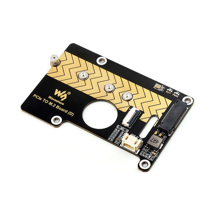 Black - Raspberry Pi 5 PCIe To M.2 Adapter Board NVMe SSD Support High-Speed Data Transfer 2280 2260