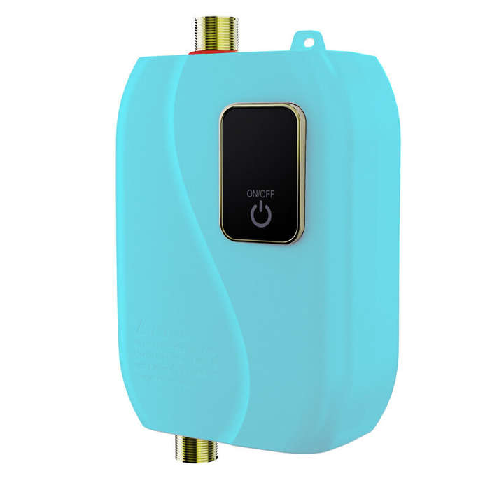 Black - 3500W Electric Tankless Water Heater Instant Hot Under Sink Tap Bathroom Kitchen Water Heate
