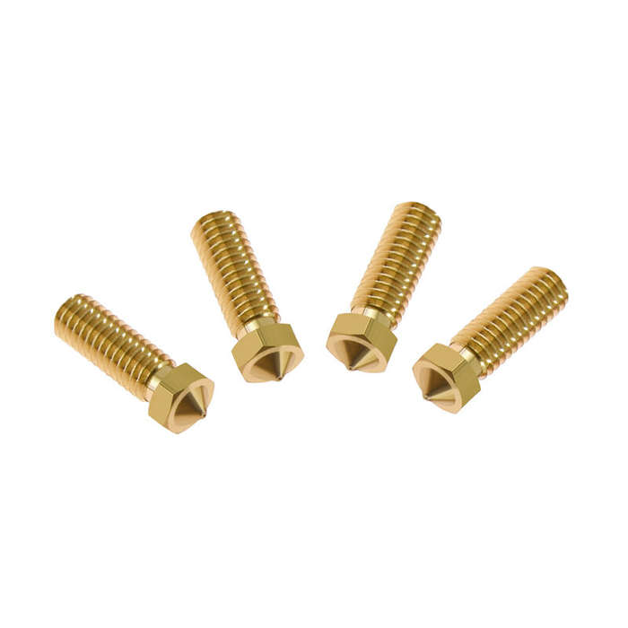 1.0mm - KINGROON E3D Upgrade Brass Nozzle V6 Volcano Heater Block Extruder Nozzle 0.4 0.6 0.8mm 1.75