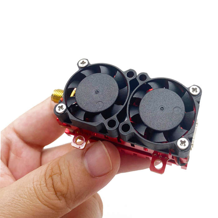5W VTX - SLONWAKE 5.8G 48CH 5W FPV Transmitter 200mW 500mW 1200mW 5000mW VTX Dual Cooling Fan Built-