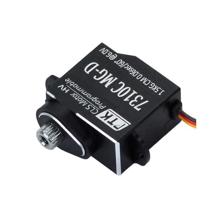 Black - PTK 7310C MG-D 1.5kg Stainless Steel Gear RC Servo for RC Helicopter Aircraft Drones Models