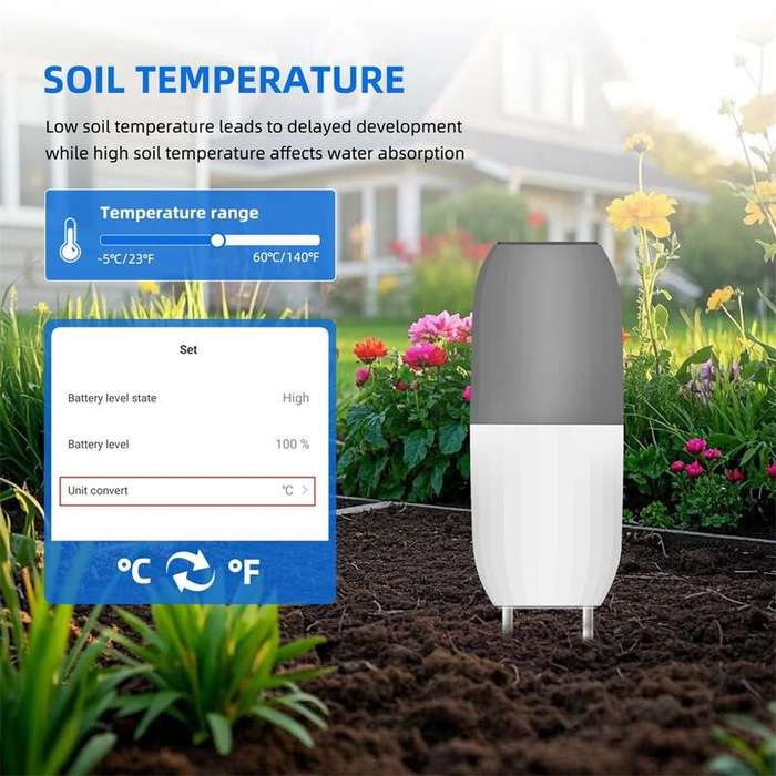 Color box - Smart WiFi Soil Sensor Waterproof IP65 Accurate Real-Time Tracker for Farming Gardening