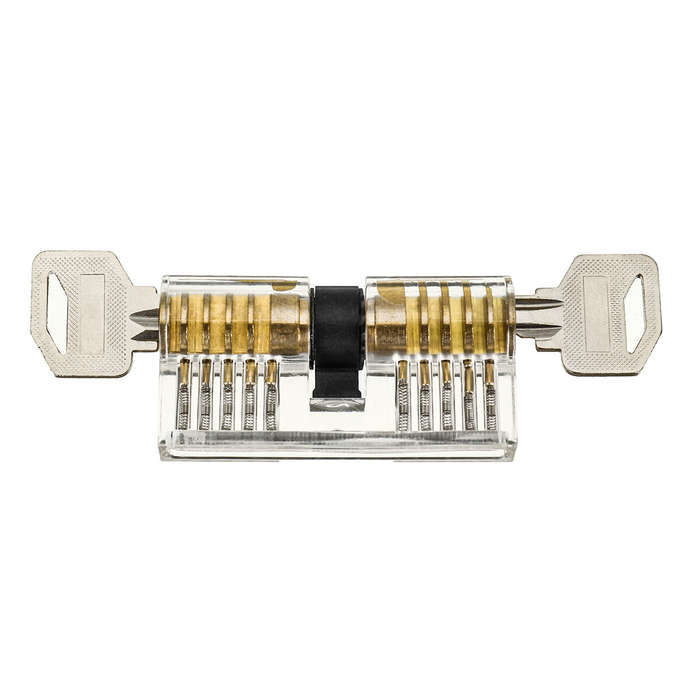 42PCS Stainless Steel Opening Padlock Matching 3 Transparent Practice Locks Quick Opening Padlock Se