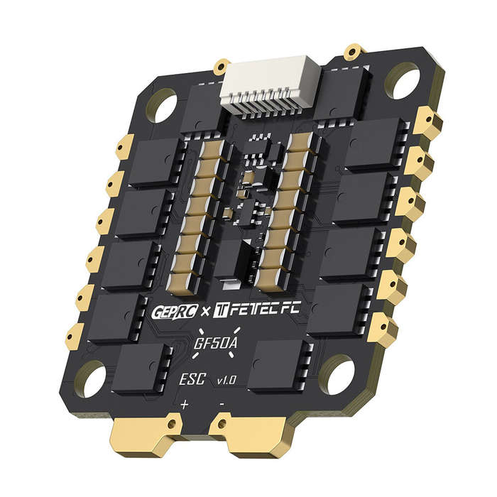 Brushless ESC - 30.5x30.5mm GEPRC Fettec GF50A 50A 2-6S 4In1 Brushless ESC DShot2400 for FPV RC Raci