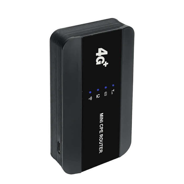 Black - M10-EW 4G Portable WiFi CPE Router LAN Port 3000mAh Battery Portable High-Speed Internet Rou