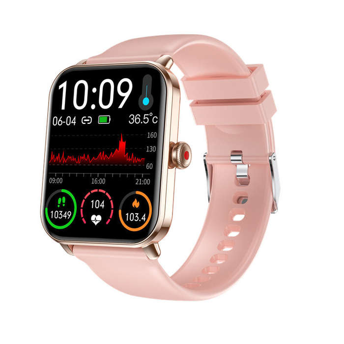 Black - NY39 1.83inch HD Screen bluetooth Call Heart Rate Blood Pressure Blood Oxygen Monitor Sleep