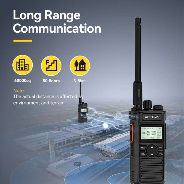 US Version - Retevis RT86S Walkie Talkie Long Range Two Way Radio 30 Channels UHF GMRS 10W Power 260