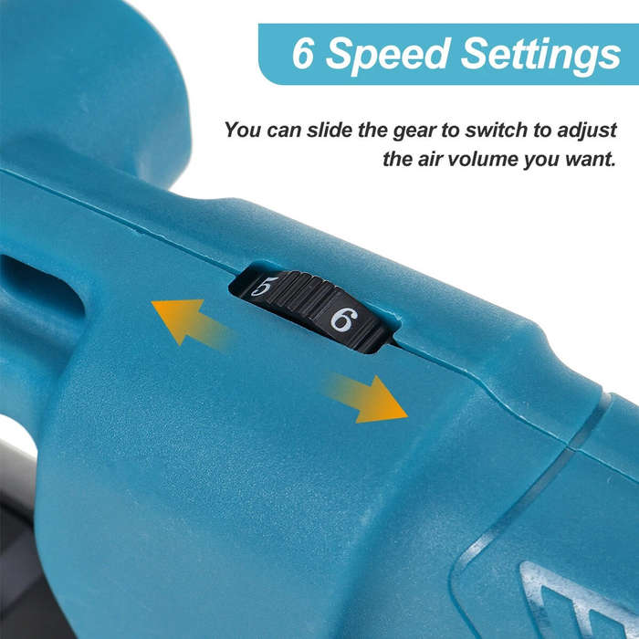 VIOLEWORKS Cordless Electric Air Blower 6 Speeds Handheld Leaf Blower Dust Collector Sweeper Garden