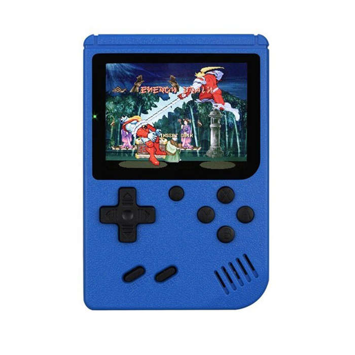 Yellow - 500 Games Retro Handheld Game Console 8-Bit 3.0 Inch Color LCD Kids Portable Mini Video Gam