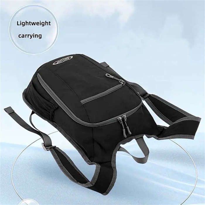 Black - IPRee Outdoor Climbing Backpack Large Capacity Mountaineering Bags Foldable Camping Hiking D