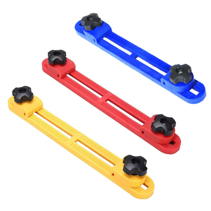 Red - Electric Circular Saw Guide Woodworking Quick Positioning Guide Bracket Adjustable Cutting Mac