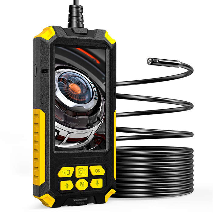 P50 8mm Triple Lens Industrial Endoscope 1080P Full HD 4.5inch LCD Digital Inspection Borescope Came